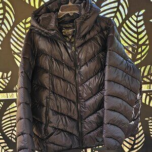Bernardo Womens EcoPlume Hooded Quilted Jacket